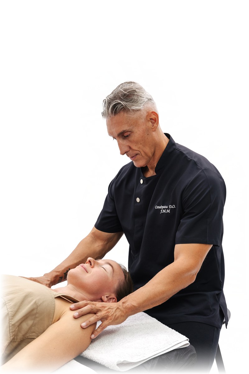 Tratamiento osteopático cervical en camilla